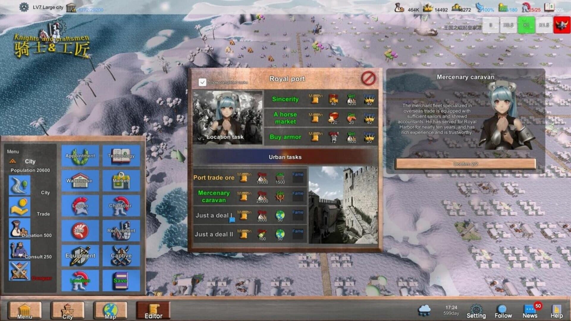 Knights and Craftsmen screenshot 1