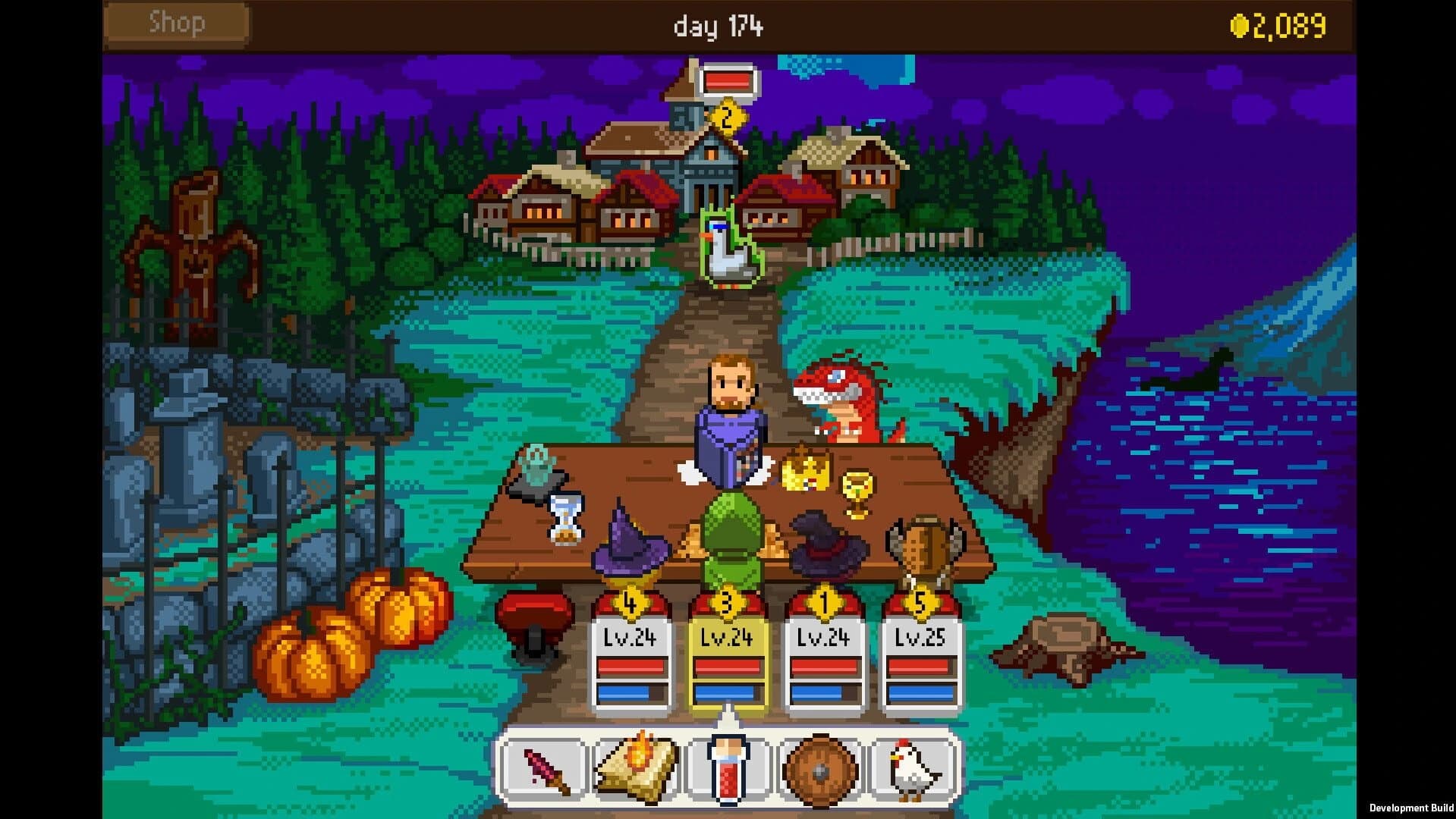 Knights of Pen and Paper: Haunted Fall screenshot 1