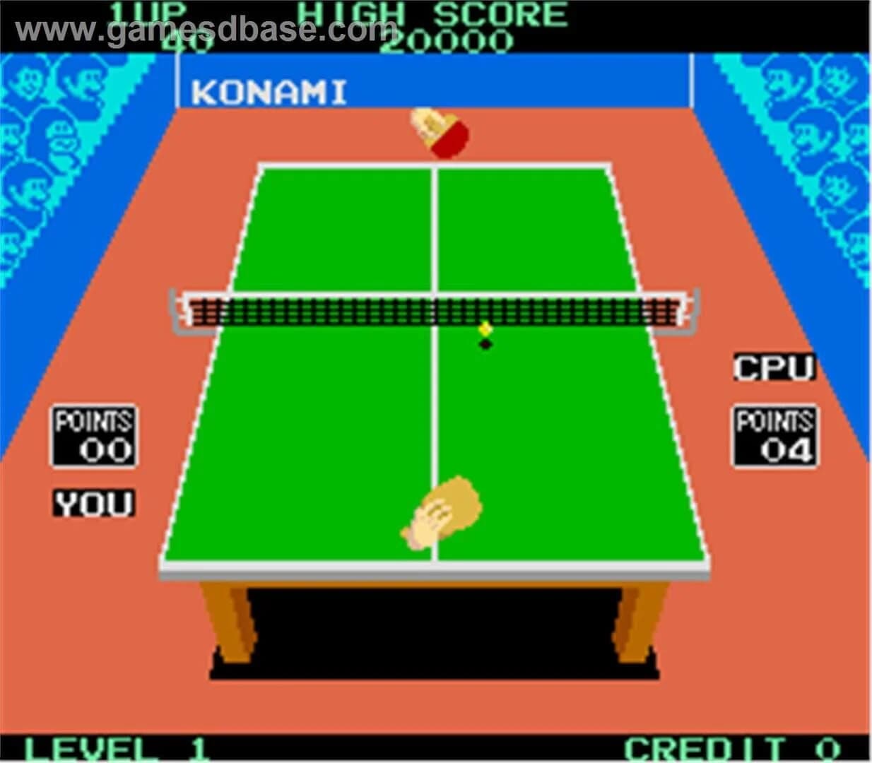 Konami's Ping Pong screenshot 1