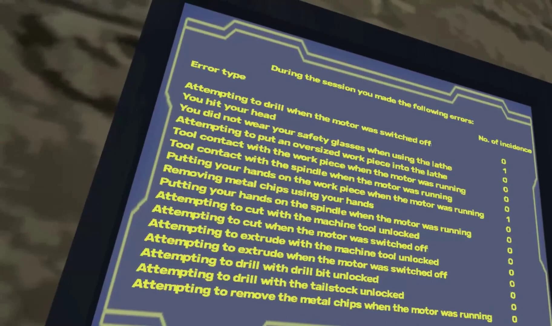 Lathe Safety Simulator screenshot 5