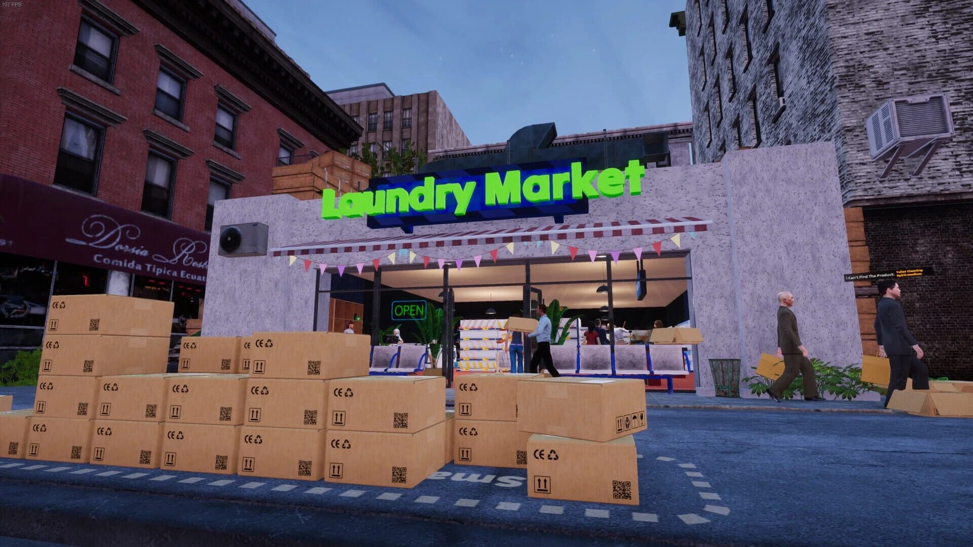 Laundry & Supermarket Simulator screenshot 1