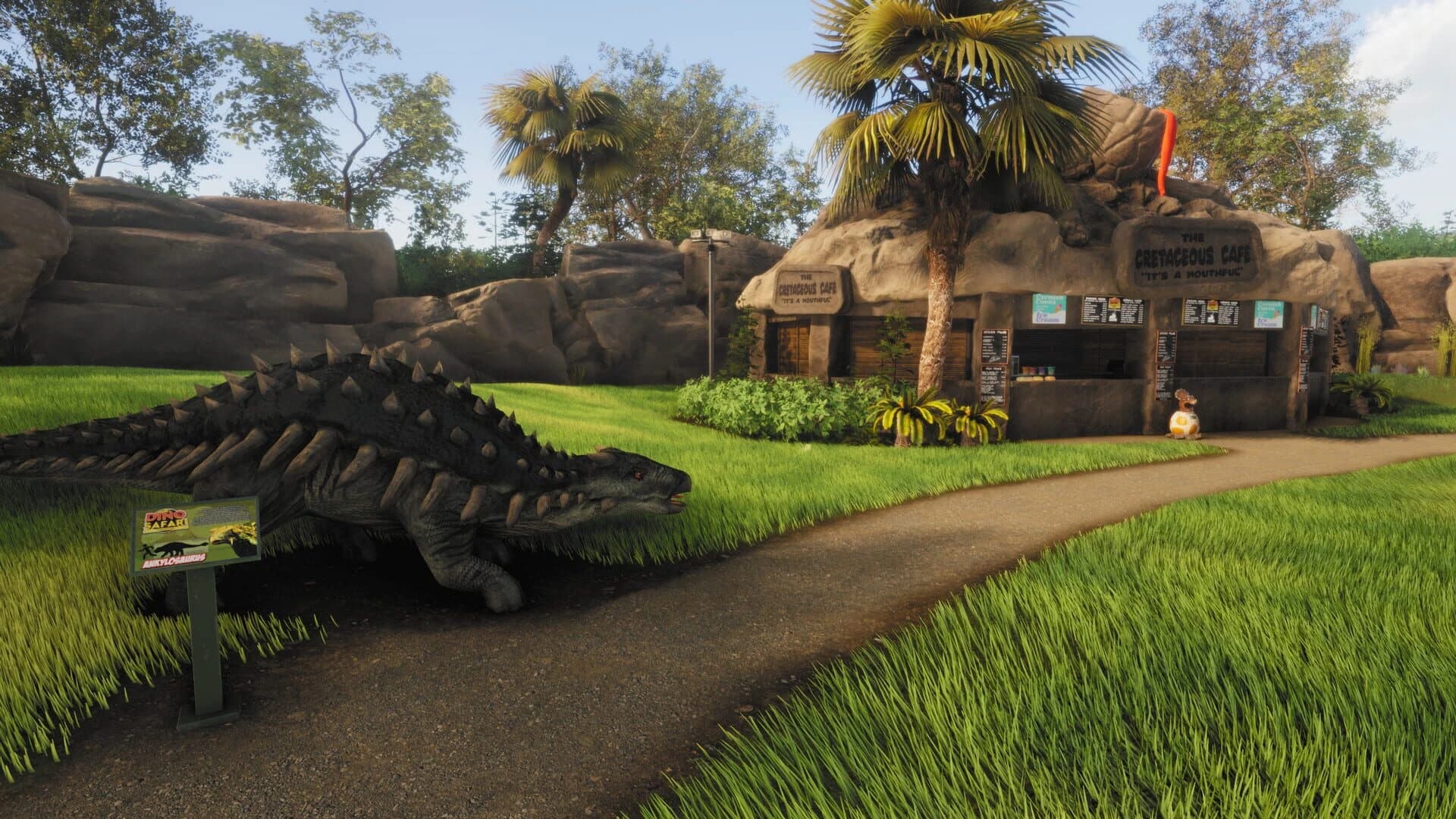 Lawn Mowing Simulator: Dino Safari screenshot 3