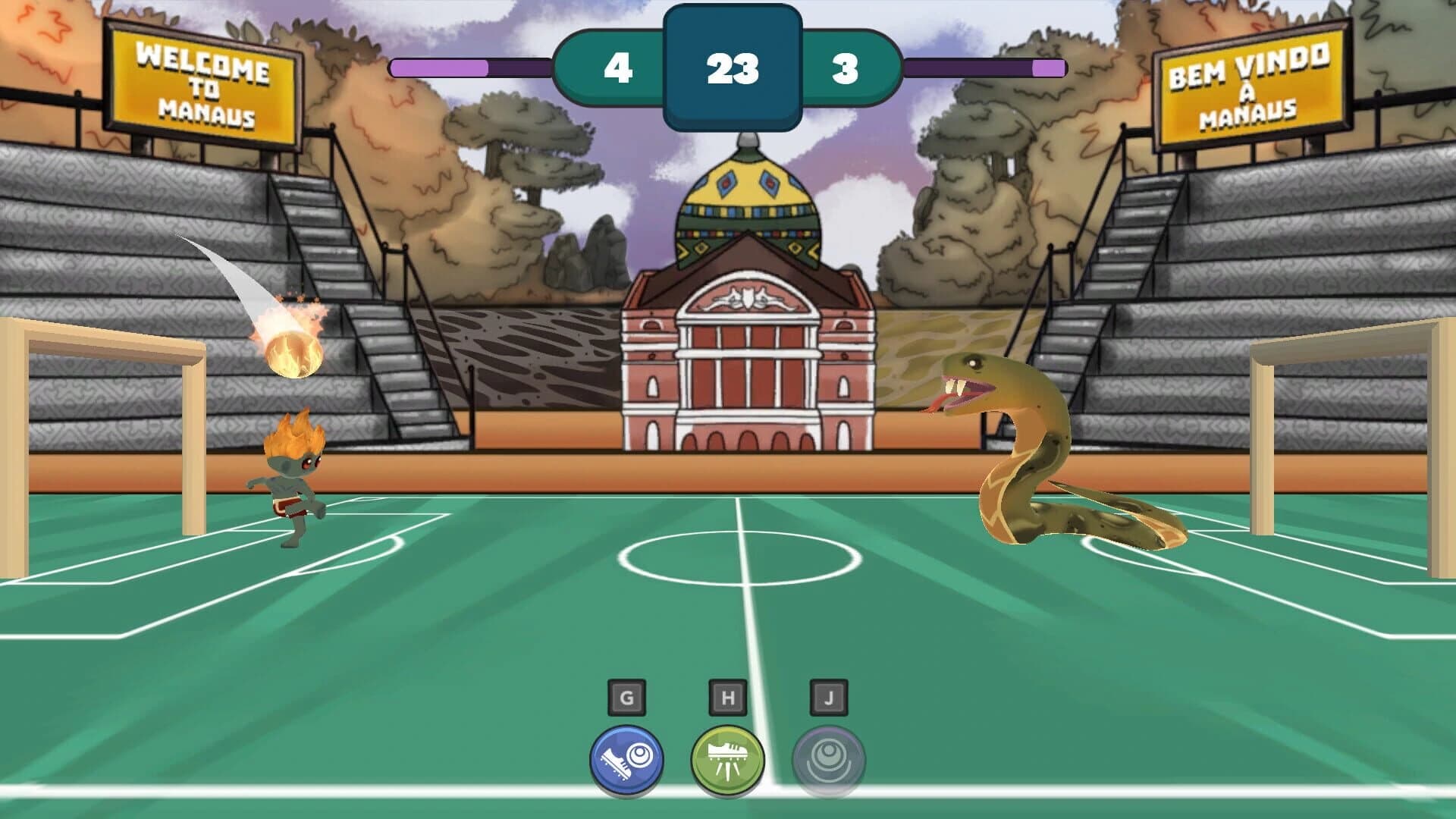 Lendas do Pebol: Mythic Football screenshot 1