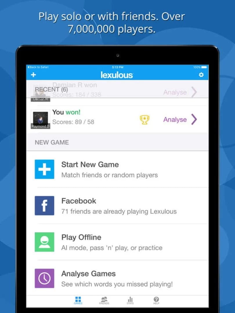 Lexulous Word Game screenshot 5