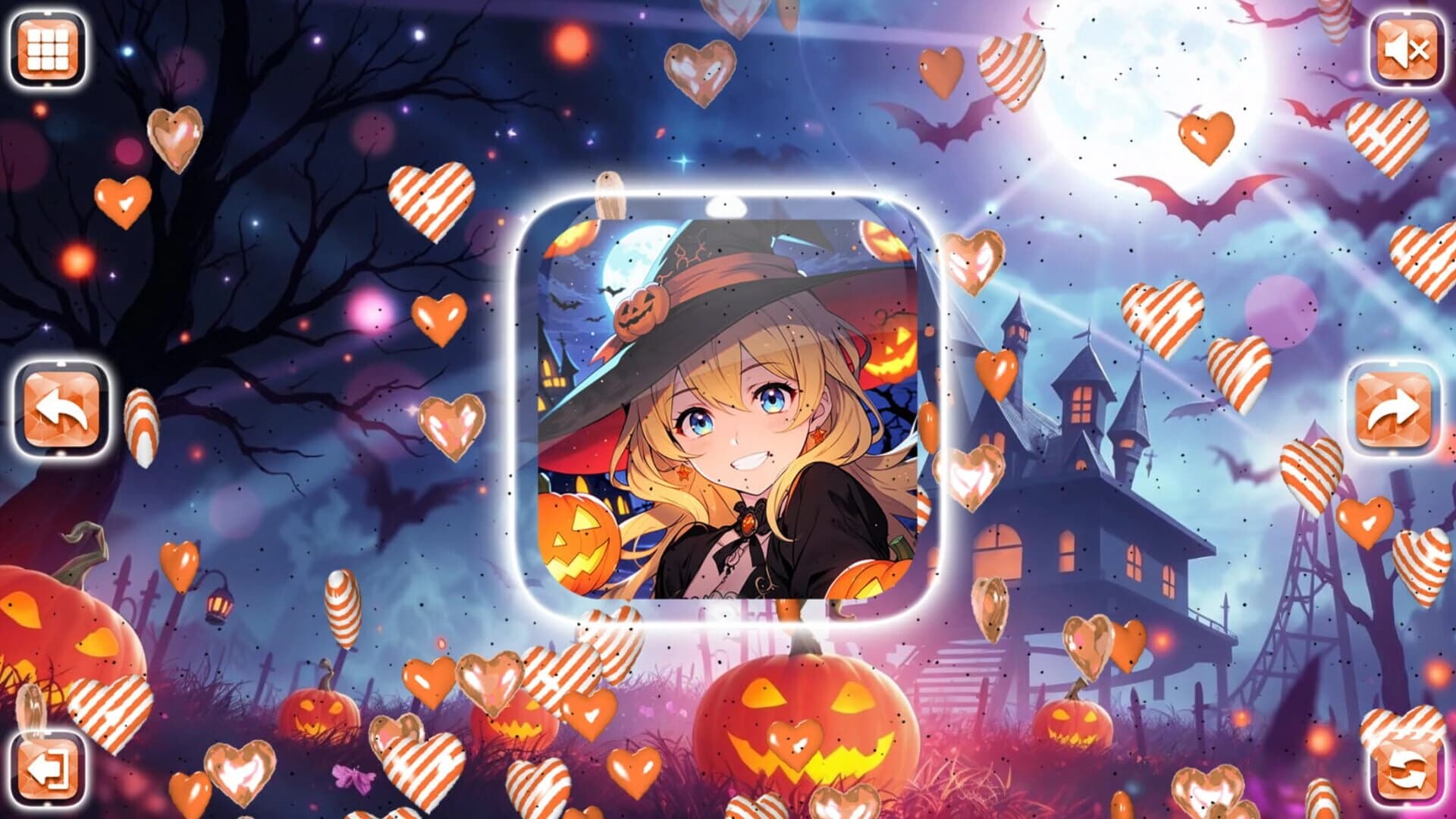 Lovely Anime Puzzle: Halloween screenshot 2