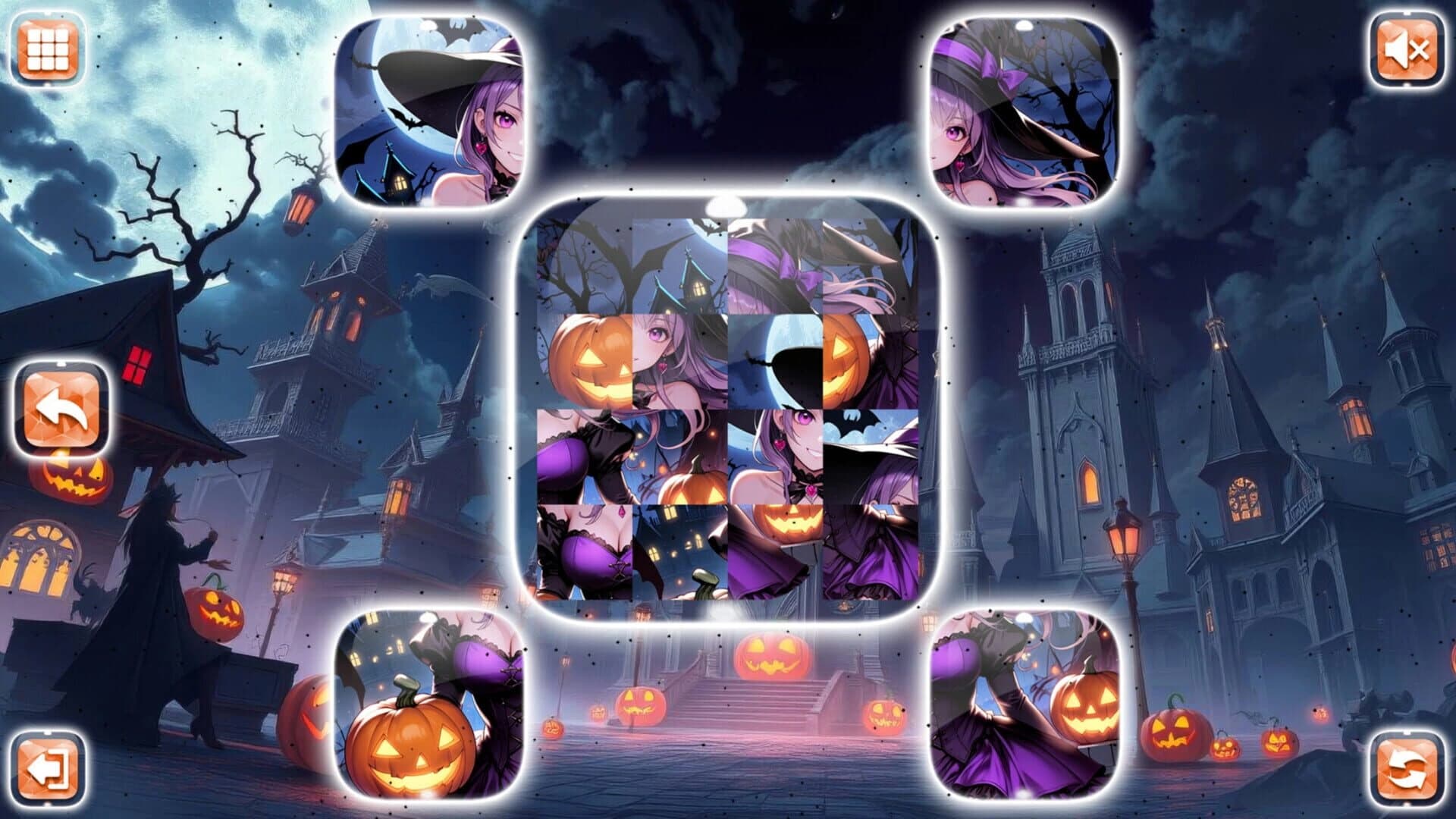 Lovely Anime Puzzle: Halloween screenshot 3