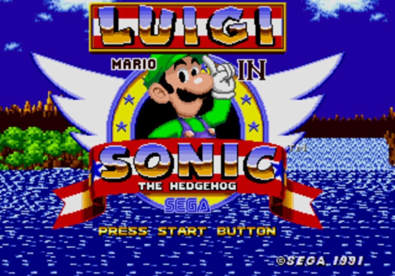 Luigi in Sonic the Hedgehog screenshot 2