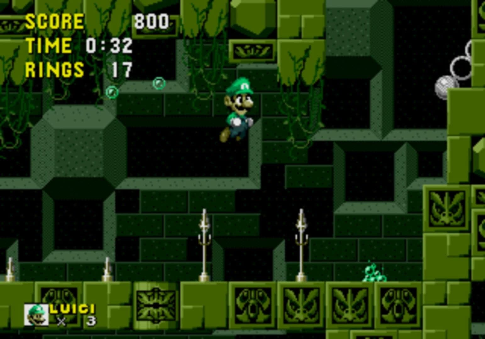 Luigi in Sonic the Hedgehog screenshot 1
