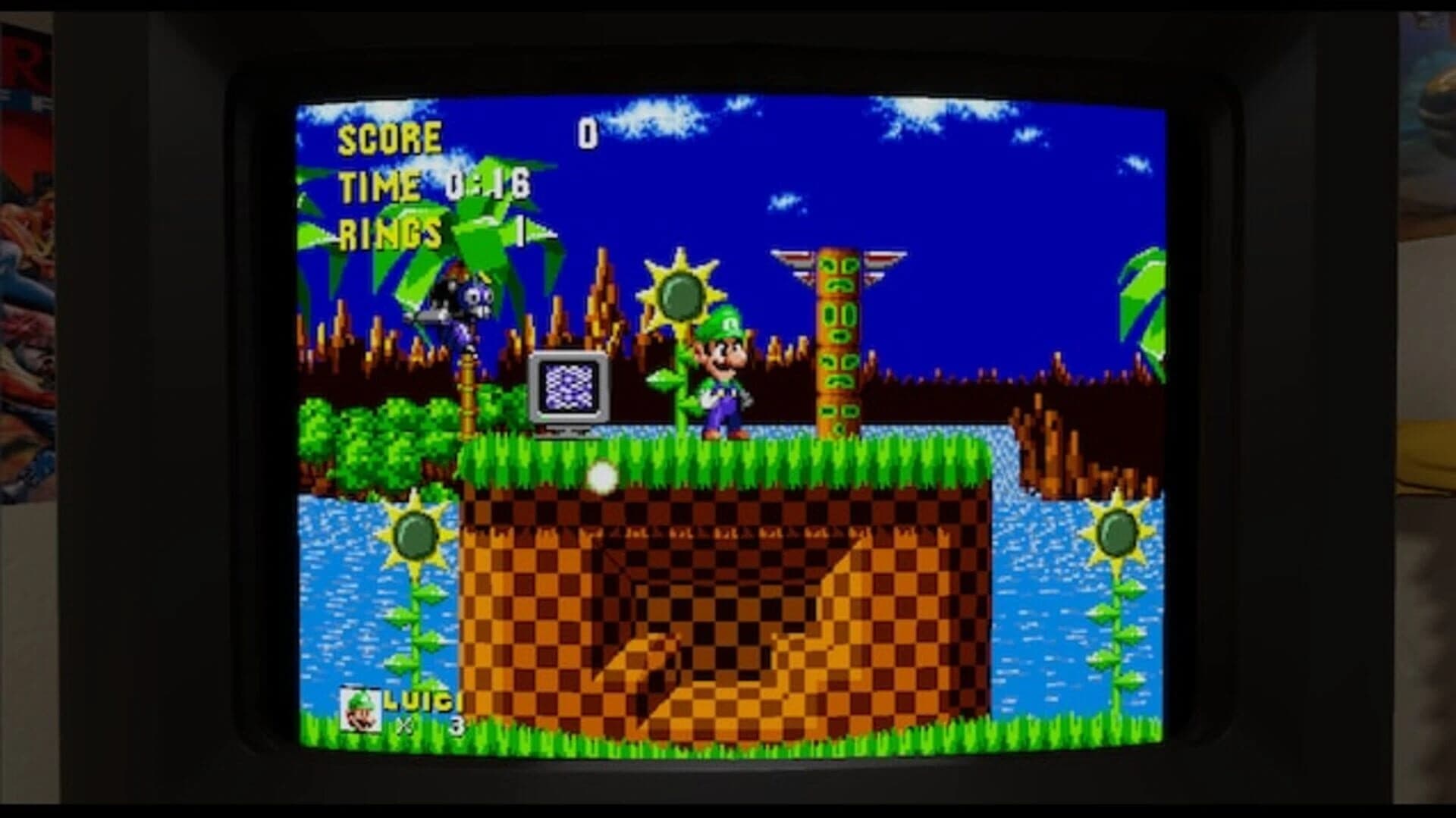 Luigi in Sonic the Hedgehog screenshot 4