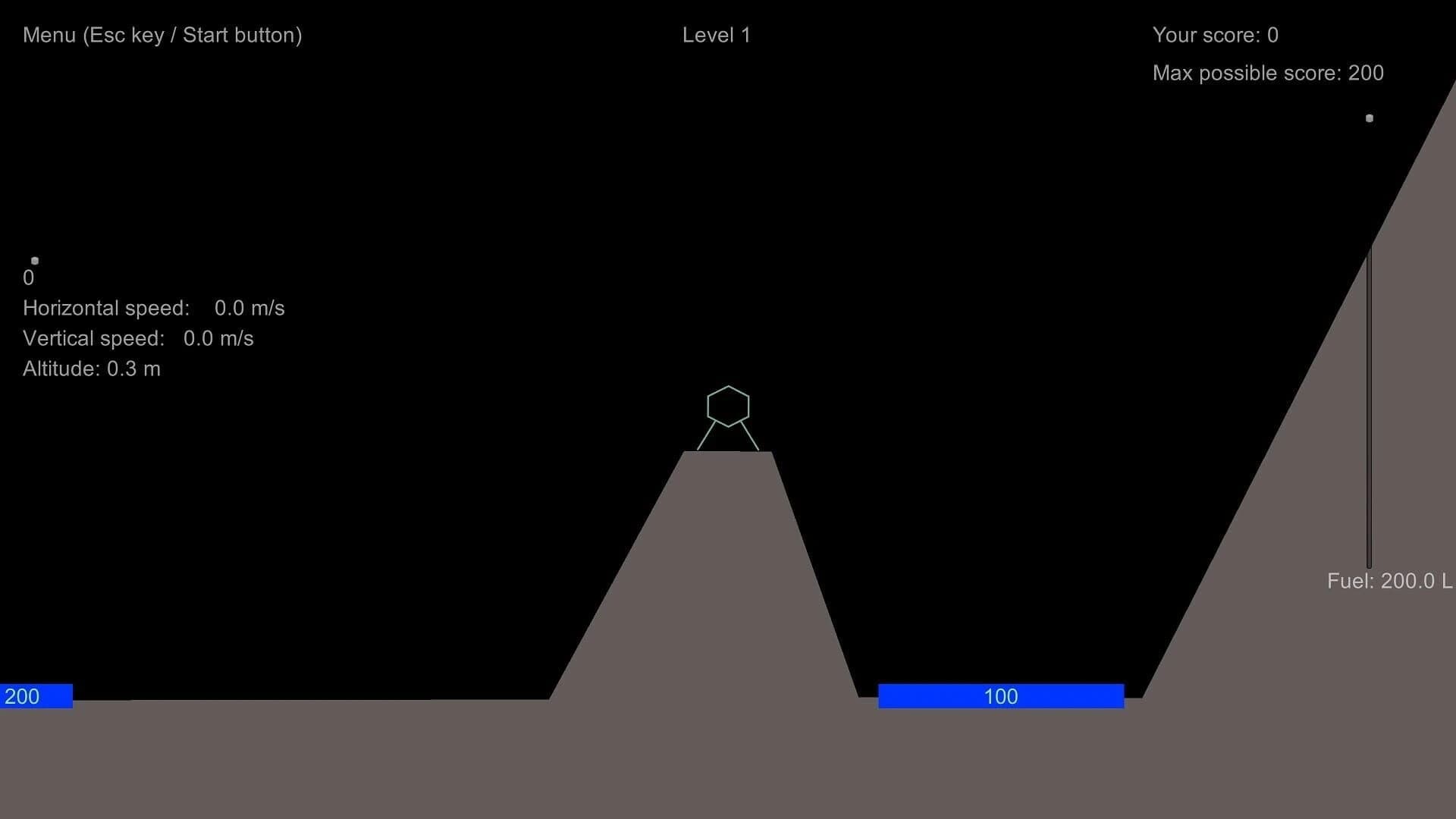 Lunar Lander Redux screenshot 2