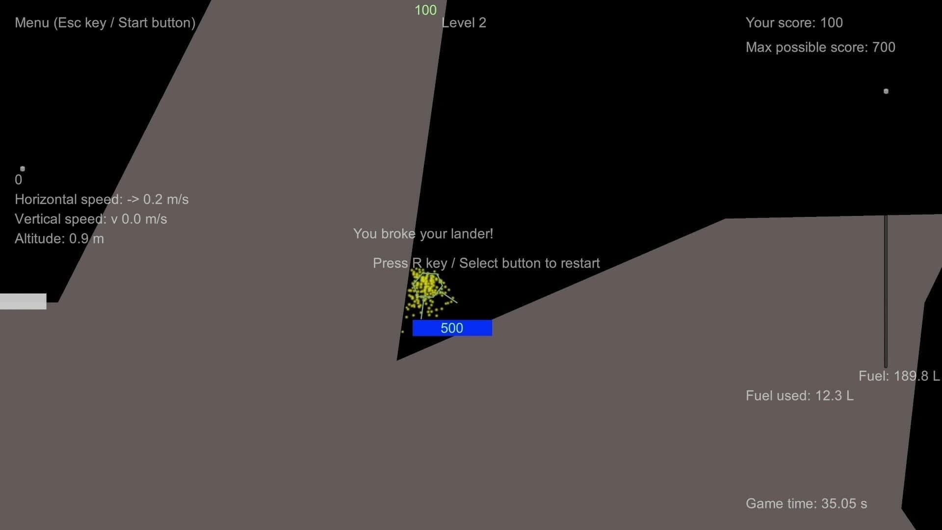 Lunar Lander Redux screenshot 5