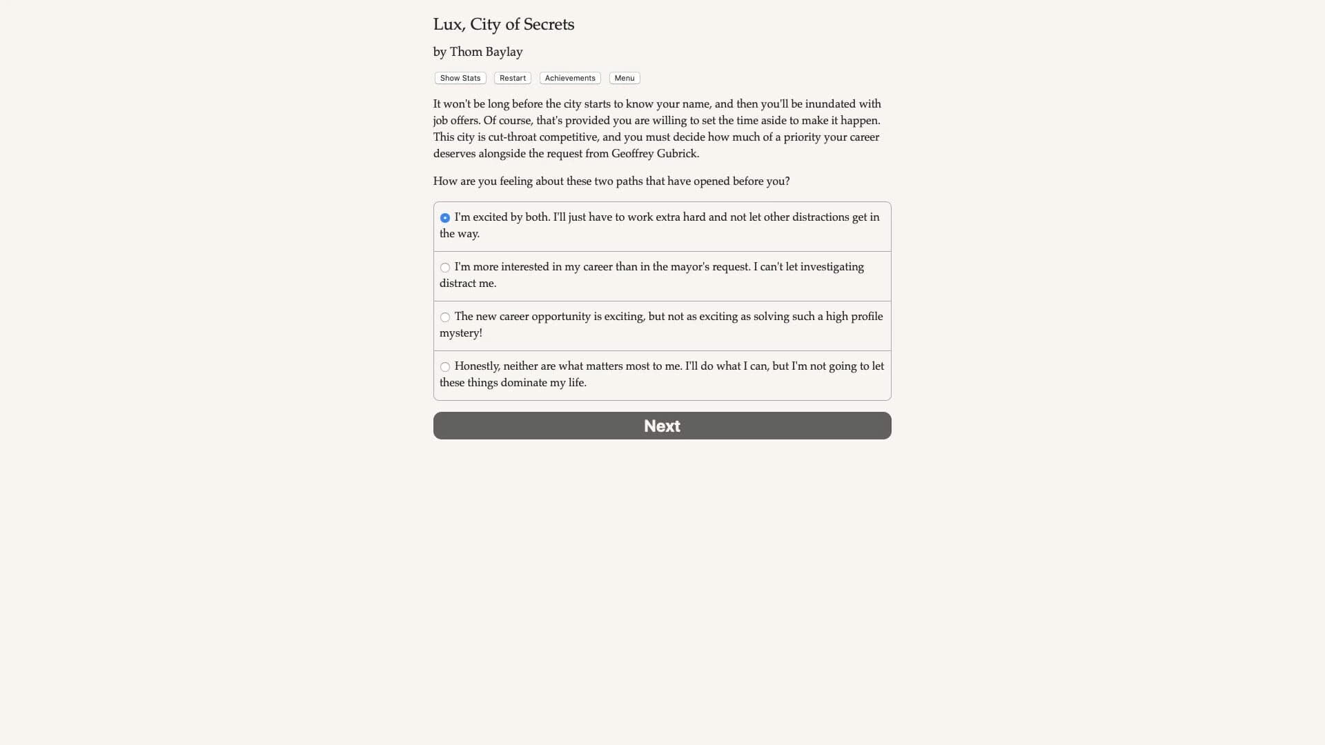 Lux, City of Secrets screenshot 5