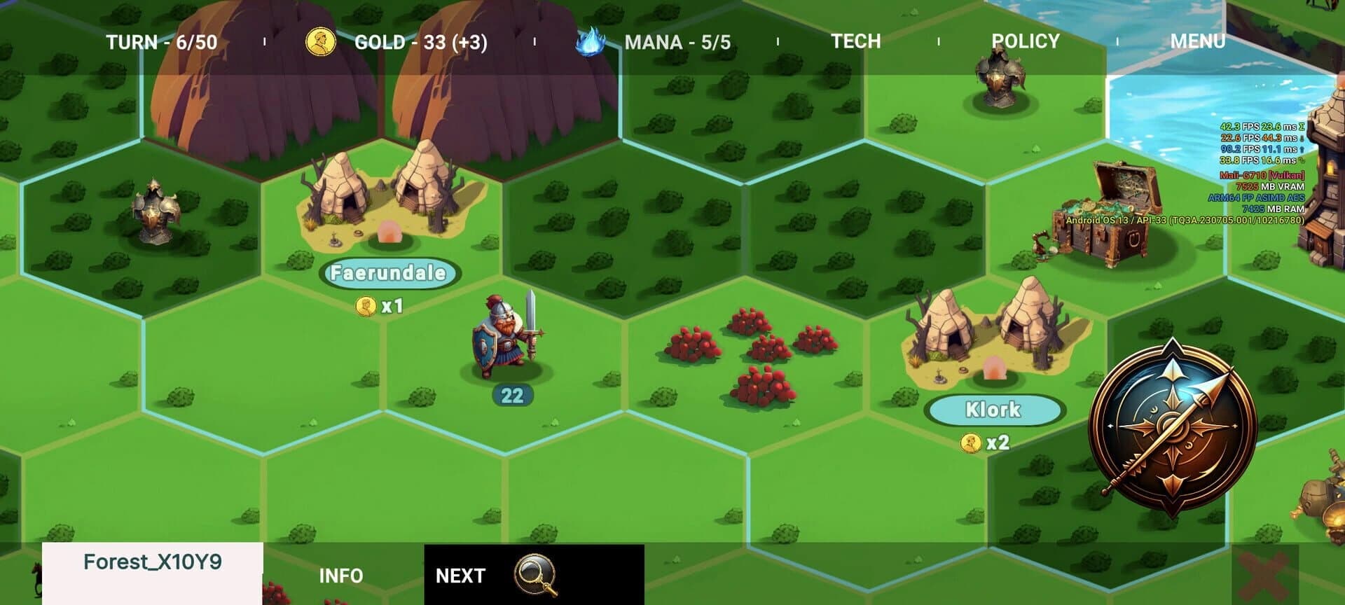 Magic and Dragon: 4X Battle screenshot 1