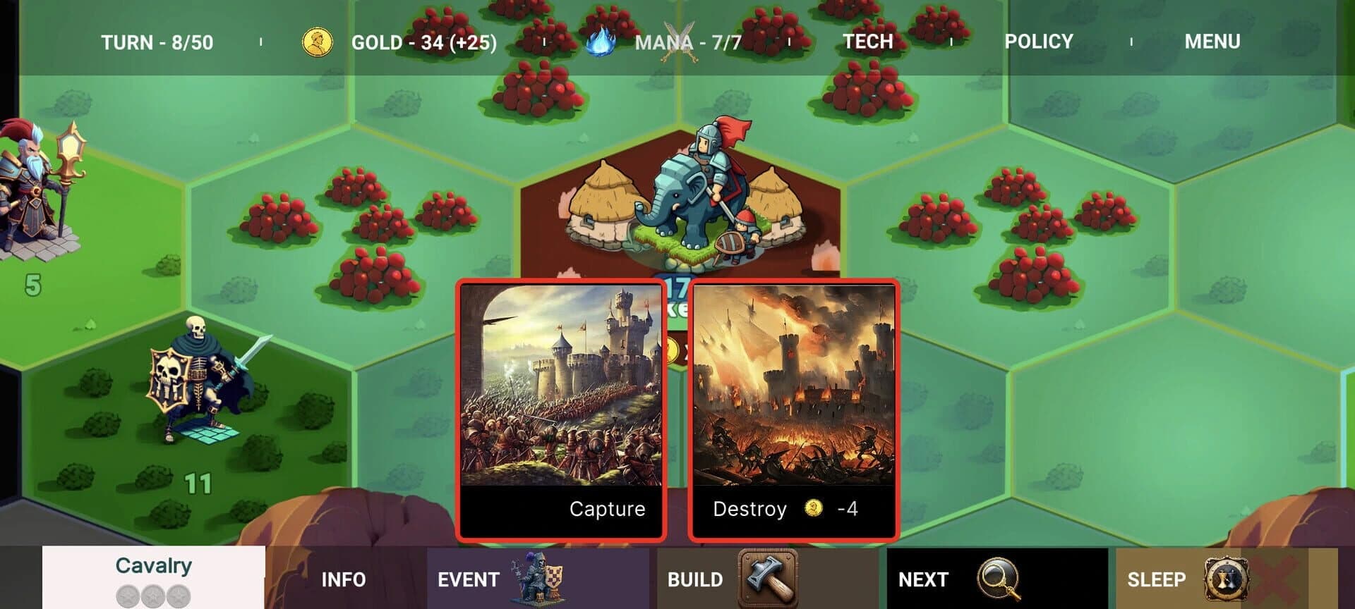 Magic and Dragon: 4X Battle screenshot 5