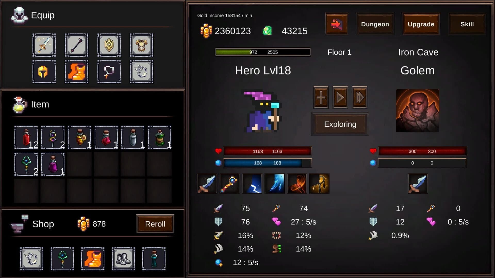 Magic Hero Incremental screenshot 3