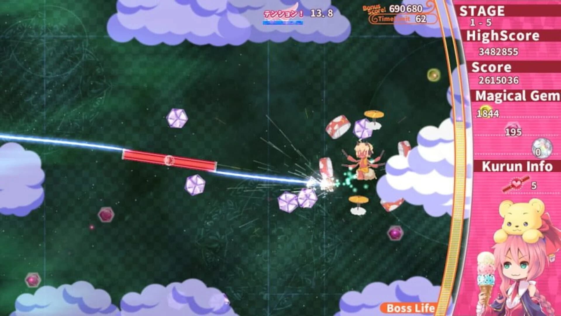 Magical Stick Girl Miracle Kurun screenshot 5