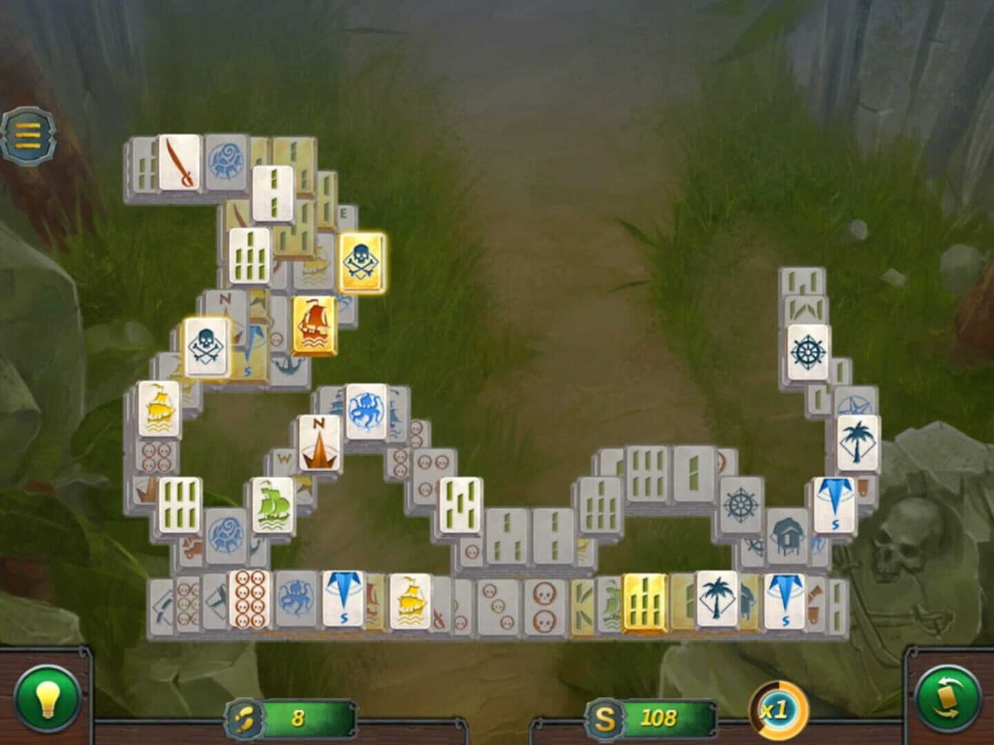 Mahjong Gold 2: Pirates Island screenshot 1