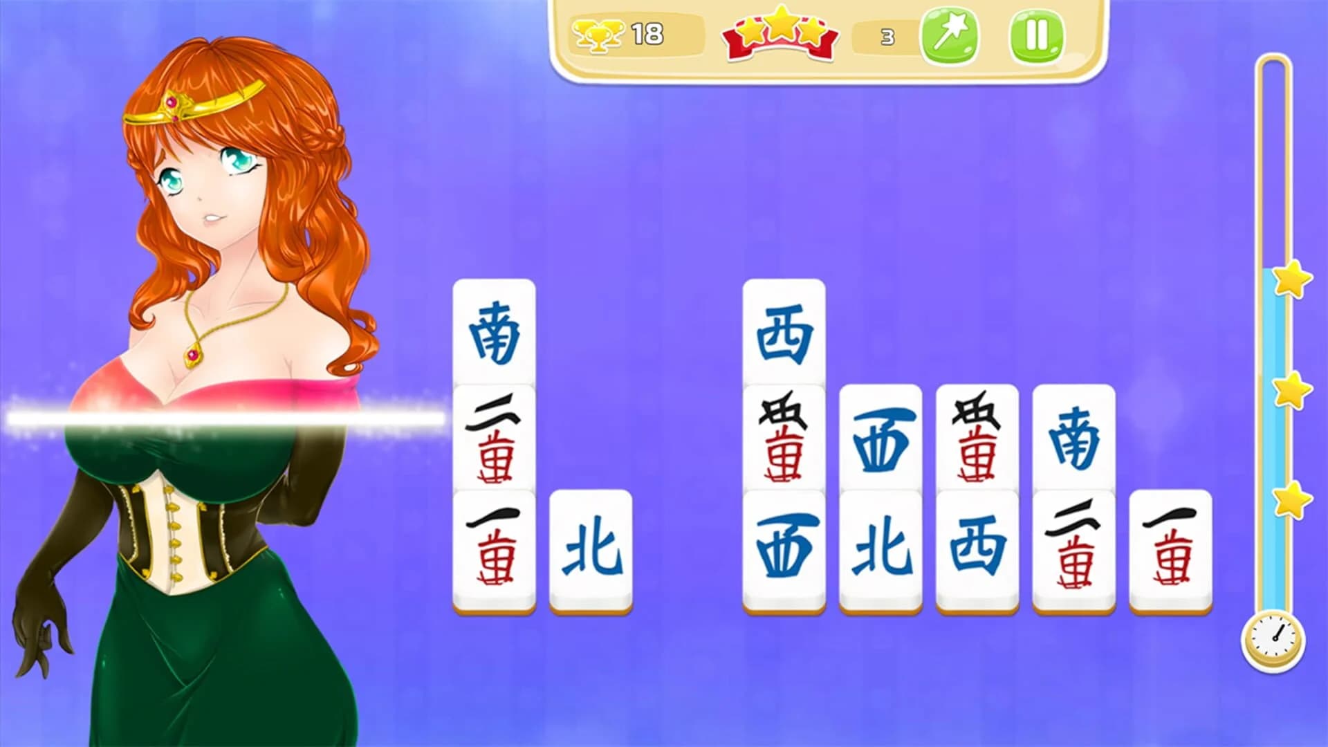 Mahjong Pretty Manga Girls screenshot 5