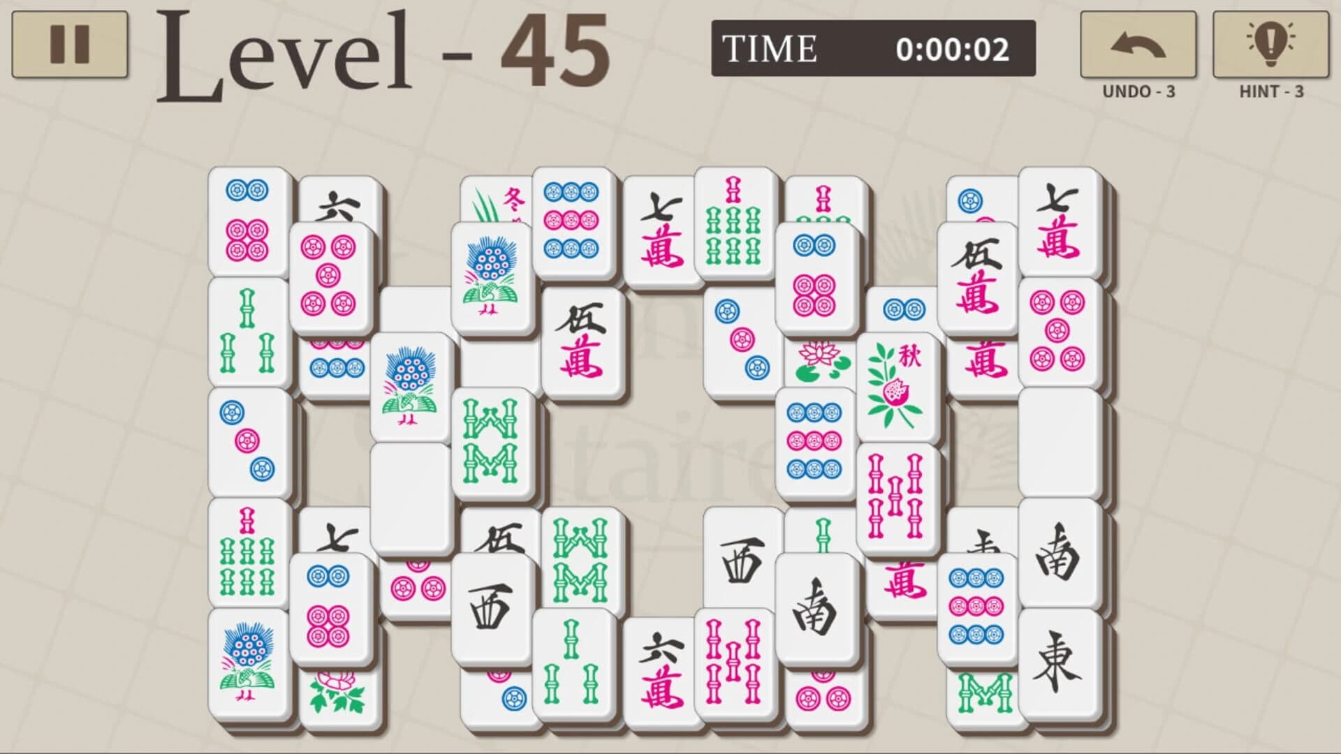 Mahjong Solitaire 100 screenshot 2