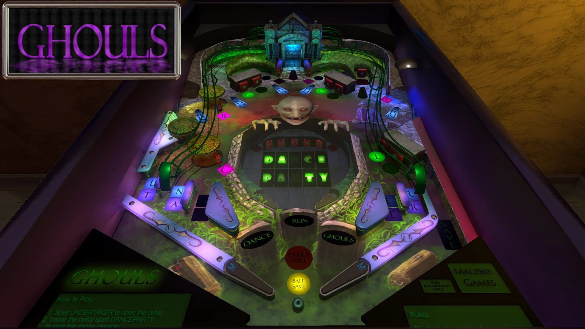 Malzbie's Pinball Collection: Ghouls screenshot 1