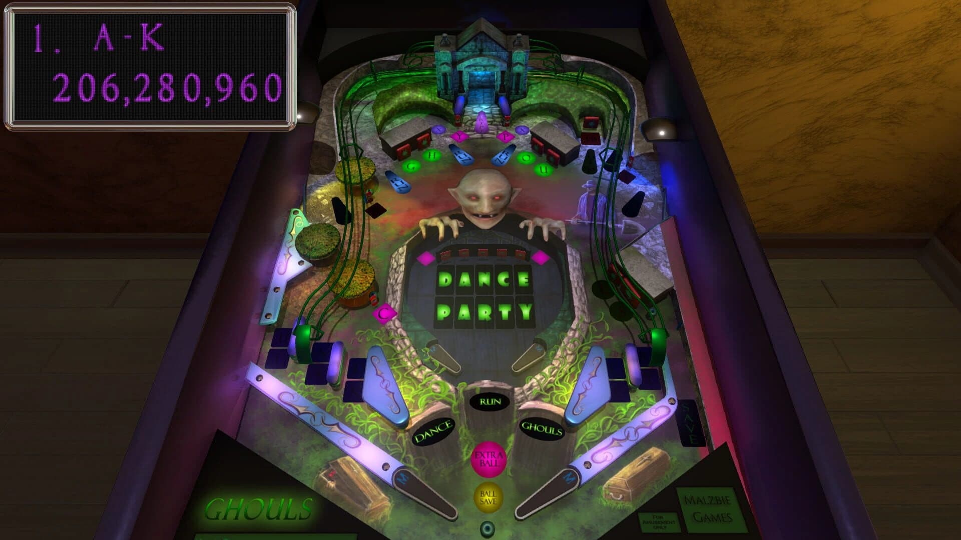 Malzbie's Pinball Collection: Ghouls screenshot 3