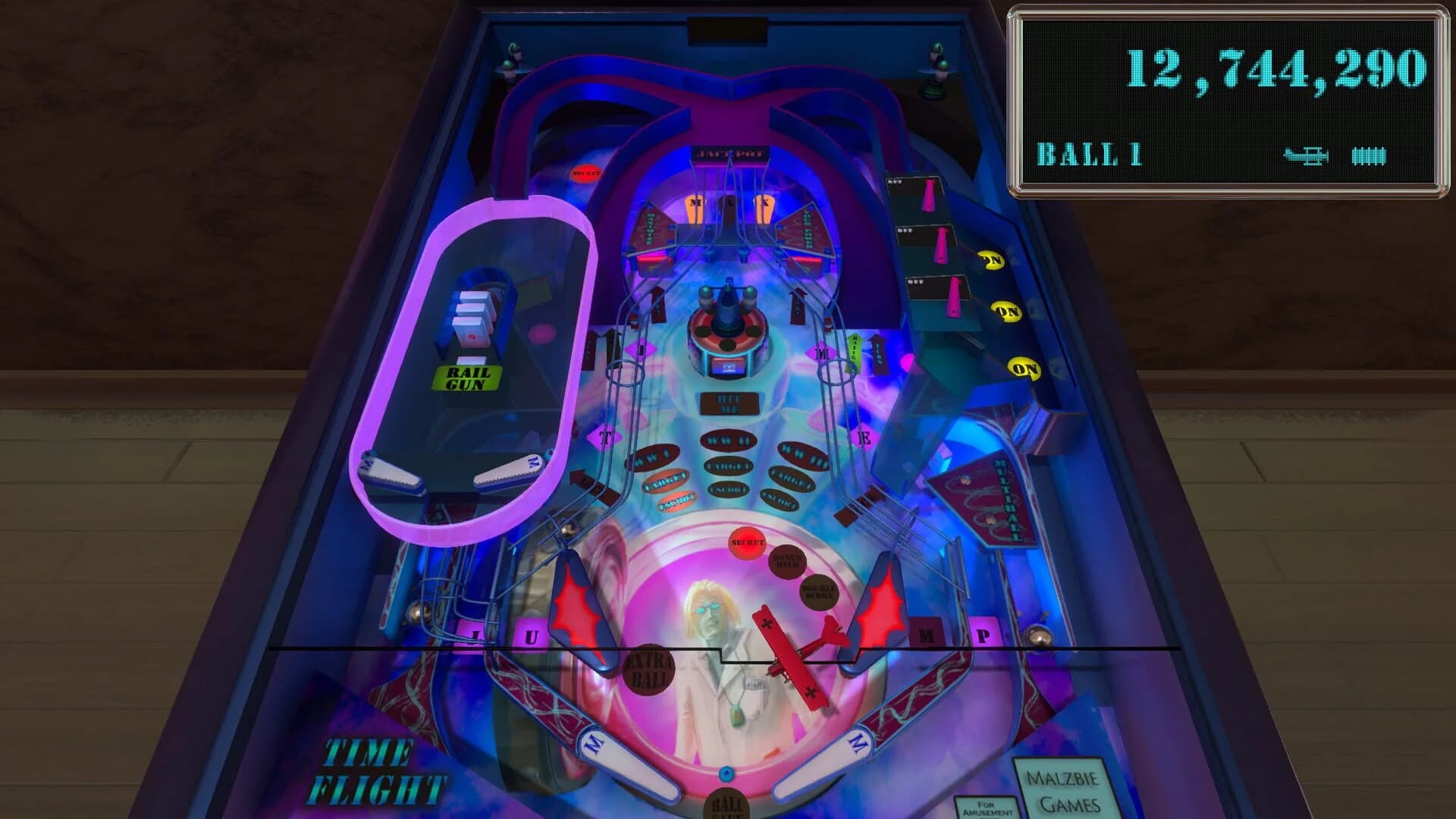 Malzbie's Pinball Collection: Time Flight screenshot 2