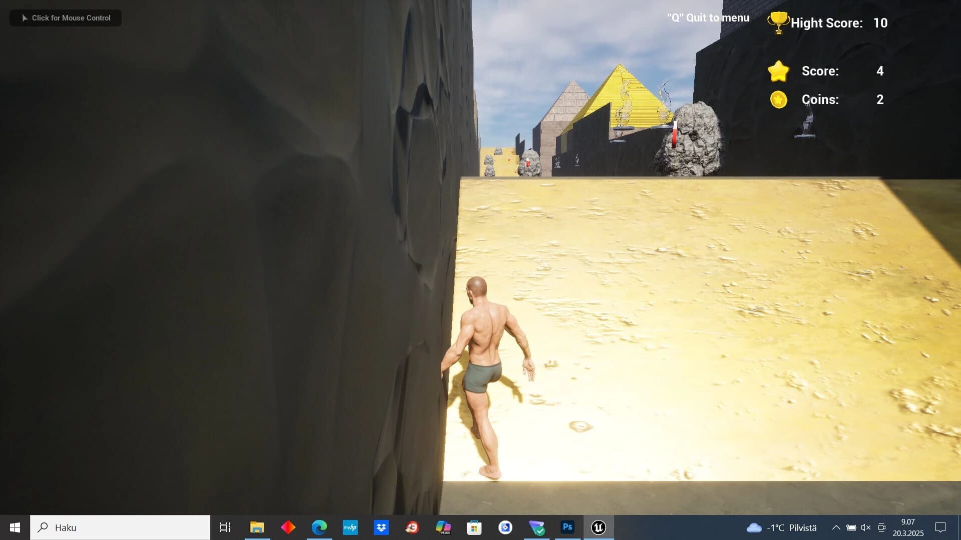 Man Without Clothes Runner screenshot 1