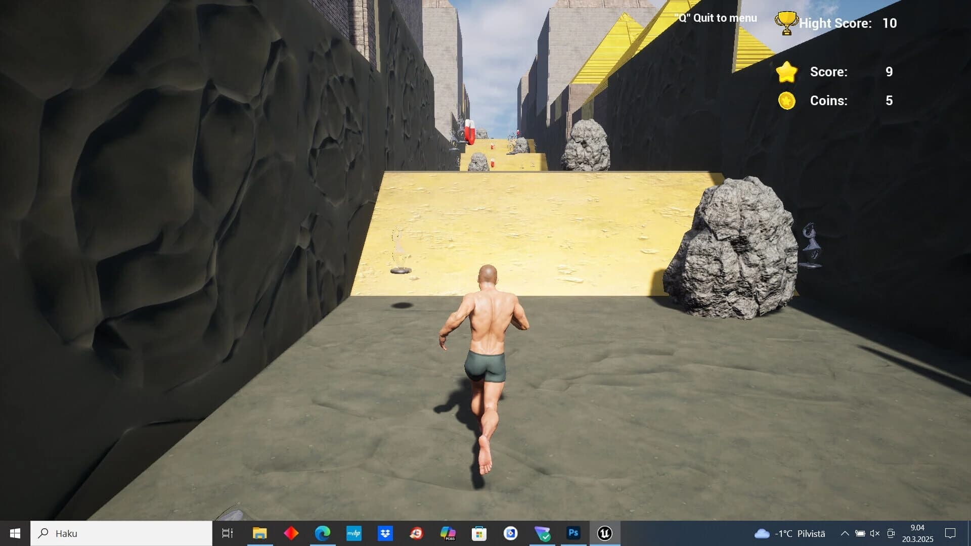 Man Without Clothes Runner screenshot 3