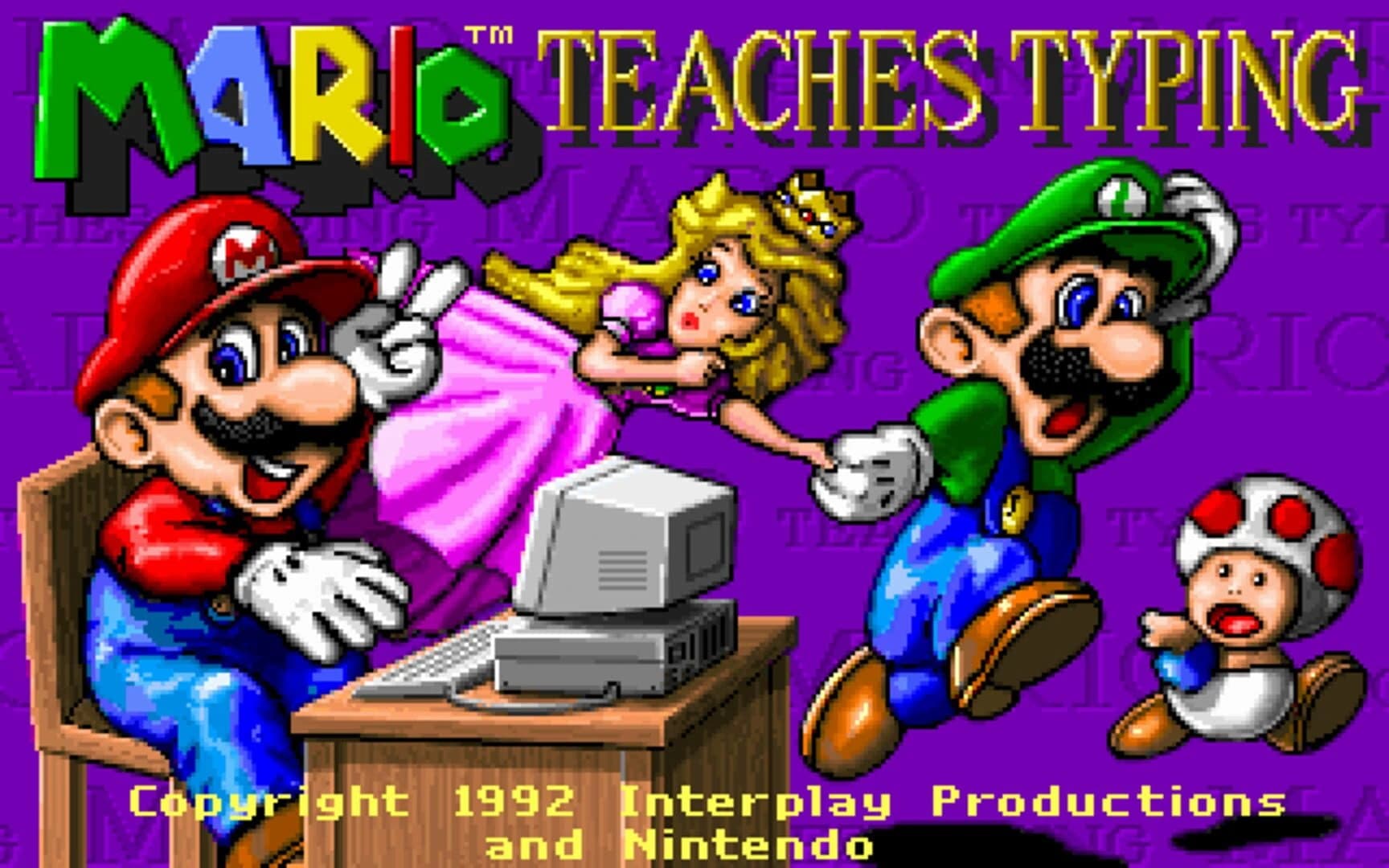 Mario Teaches Typing screenshot 1