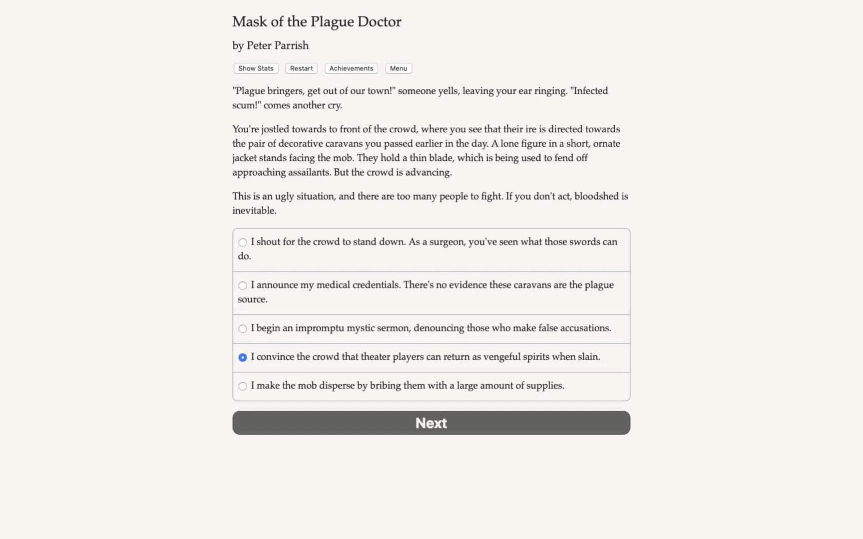 Mask of the Plague Doctor screenshot 5