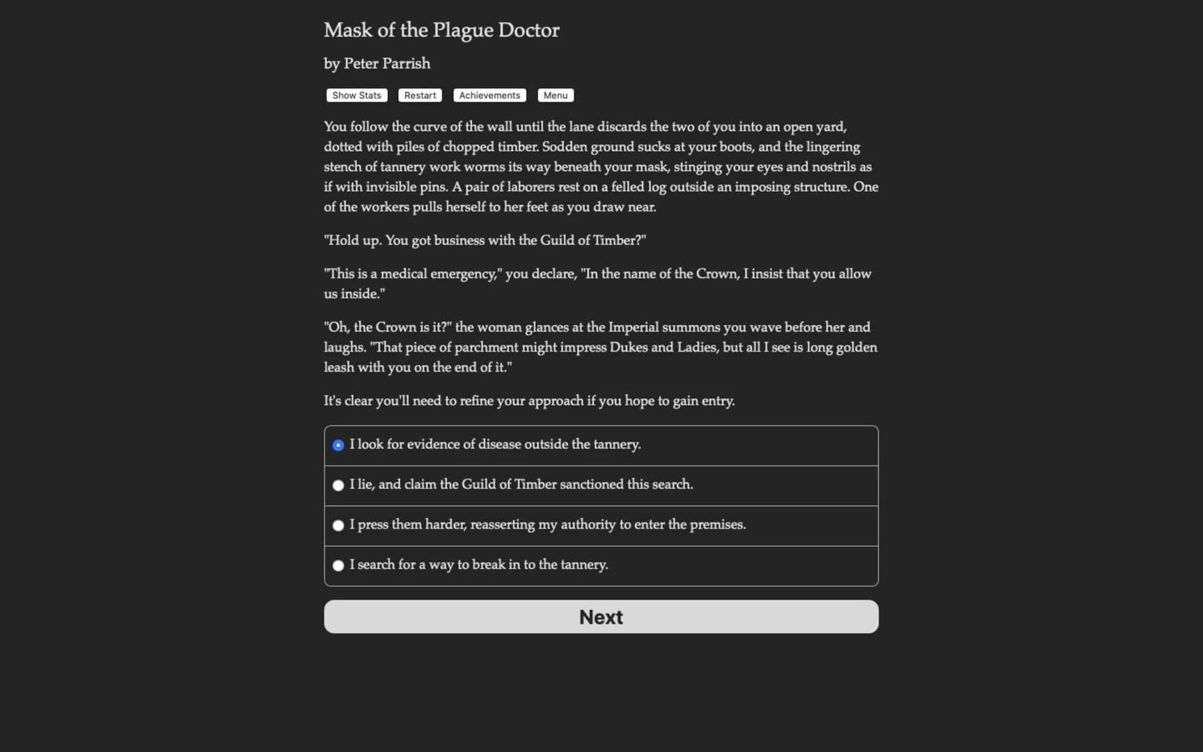 Mask of the Plague Doctor screenshot 4