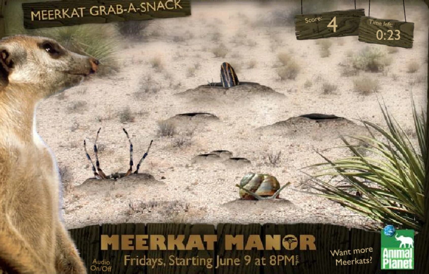 Meerkat Manor: Meerkat Grab-A-Snack screenshot 1