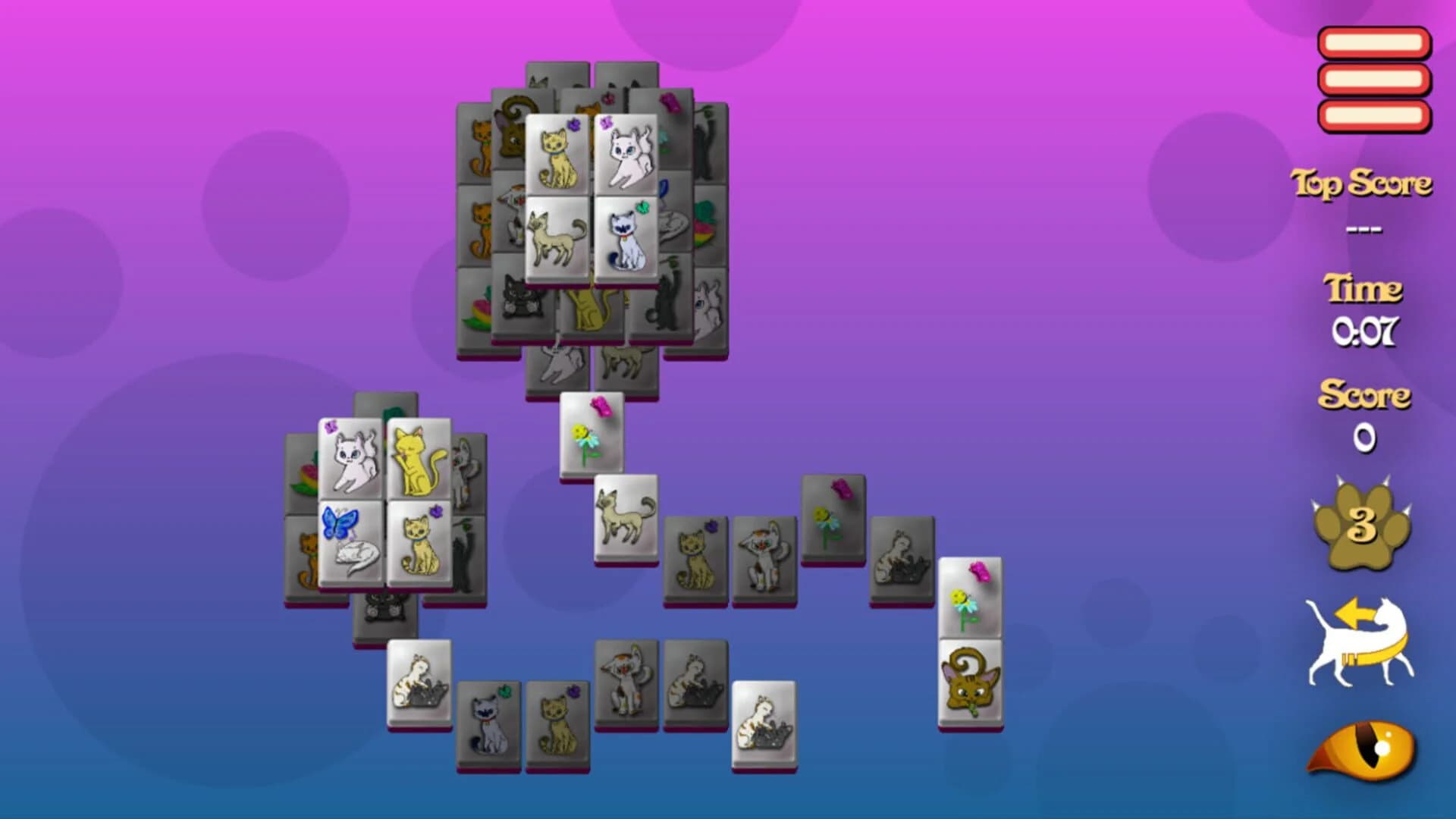 Meow-Jong Solitaire screenshot 1