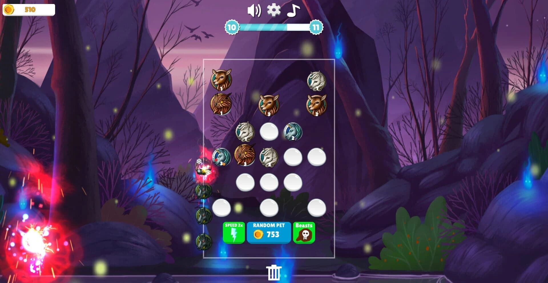 Merge Beasts: Defense Game screenshot 1