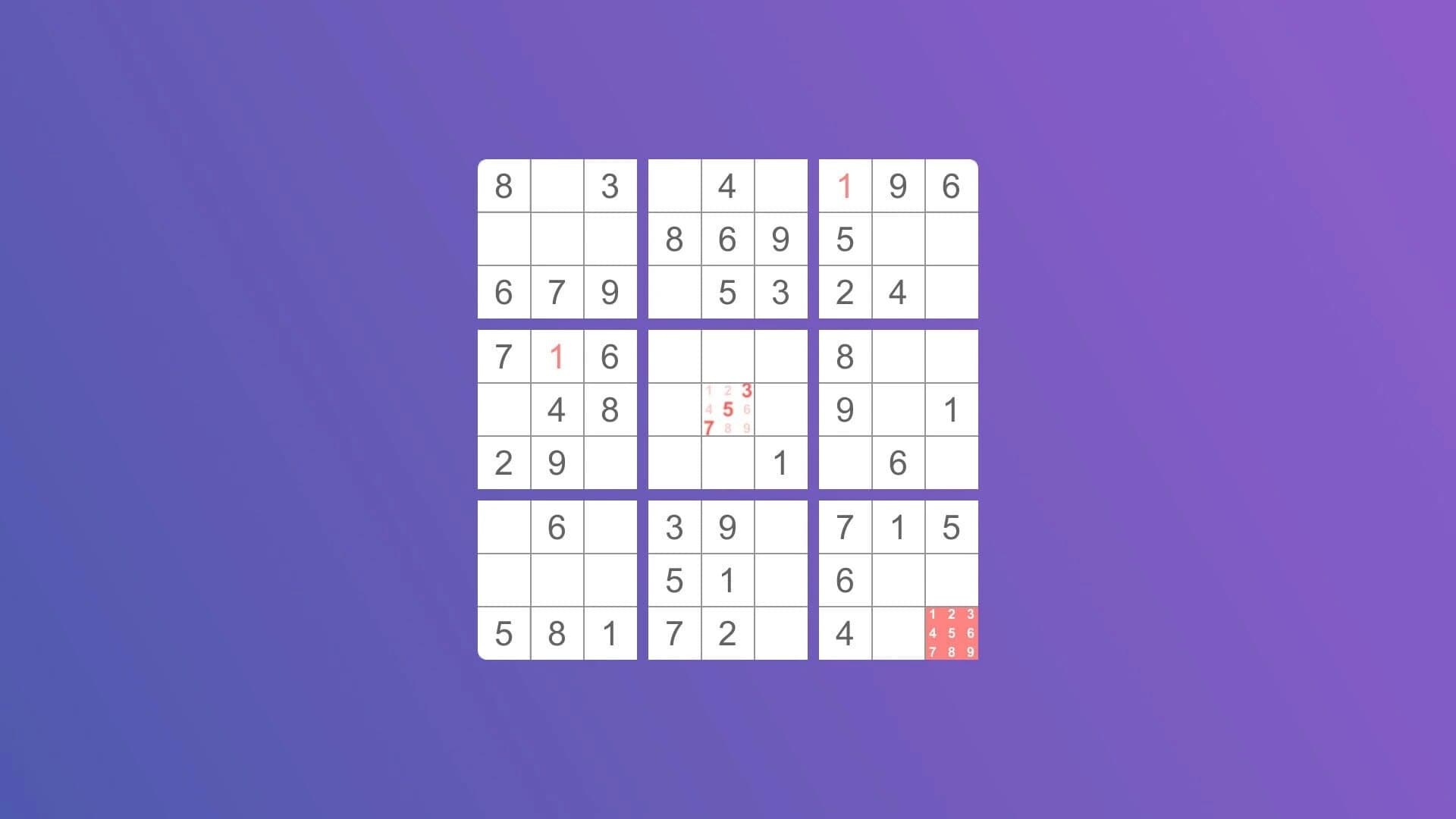 Meta Sudoku screenshot 2