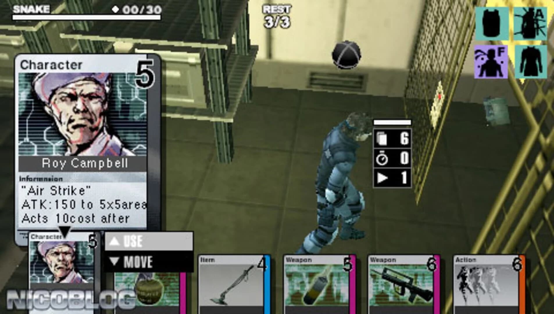 Metal Gear Acid screenshot 2