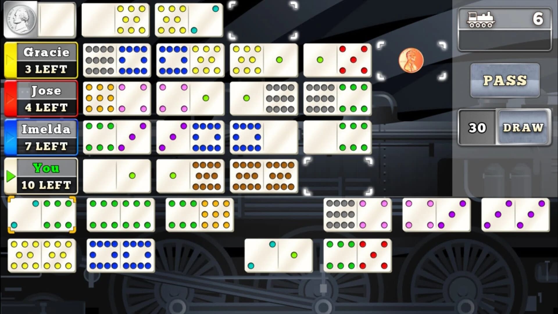 Mexican Train Dominoes Gold screenshot 4