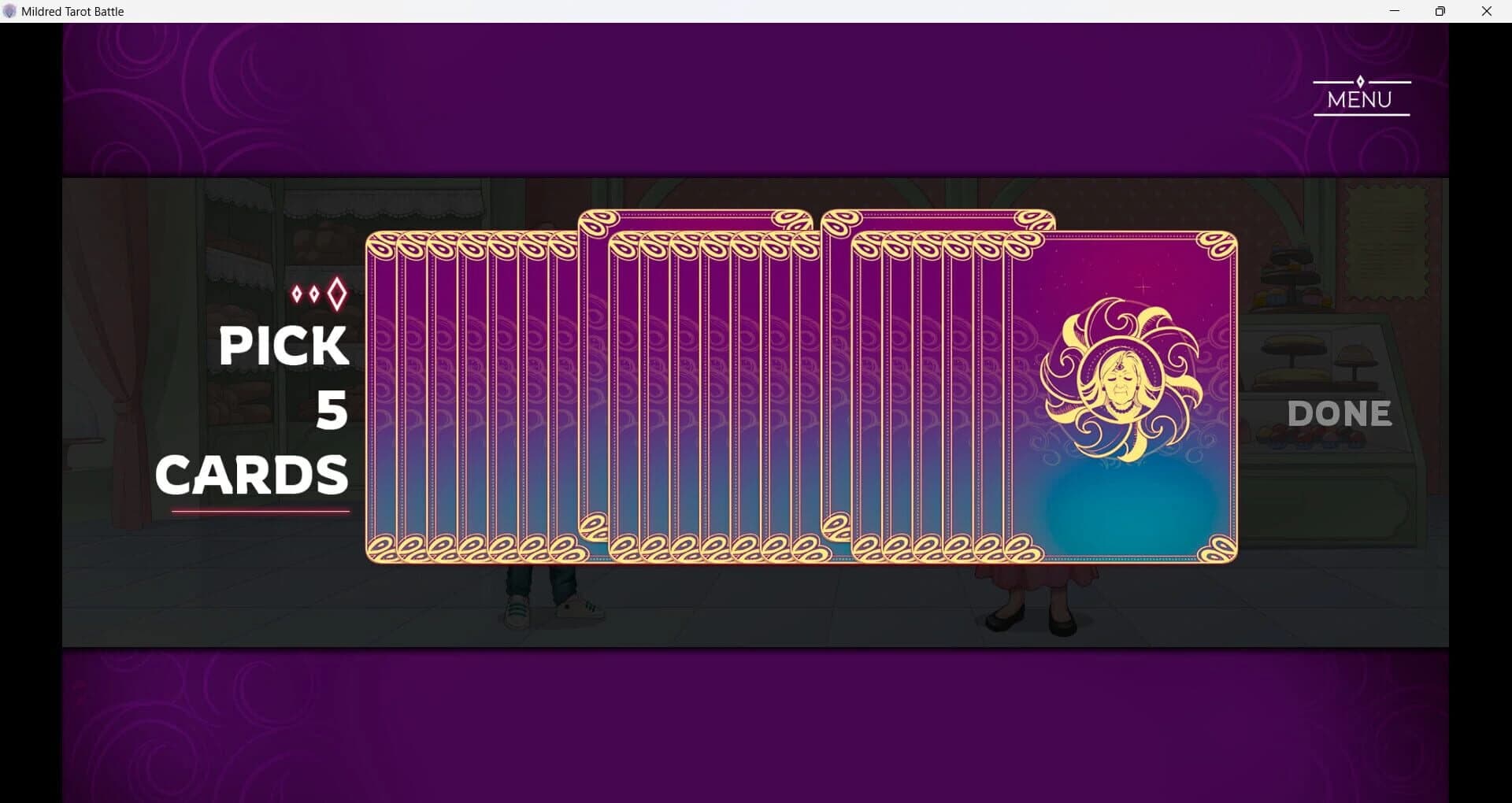 Mildred's Tarot Battle screenshot 5