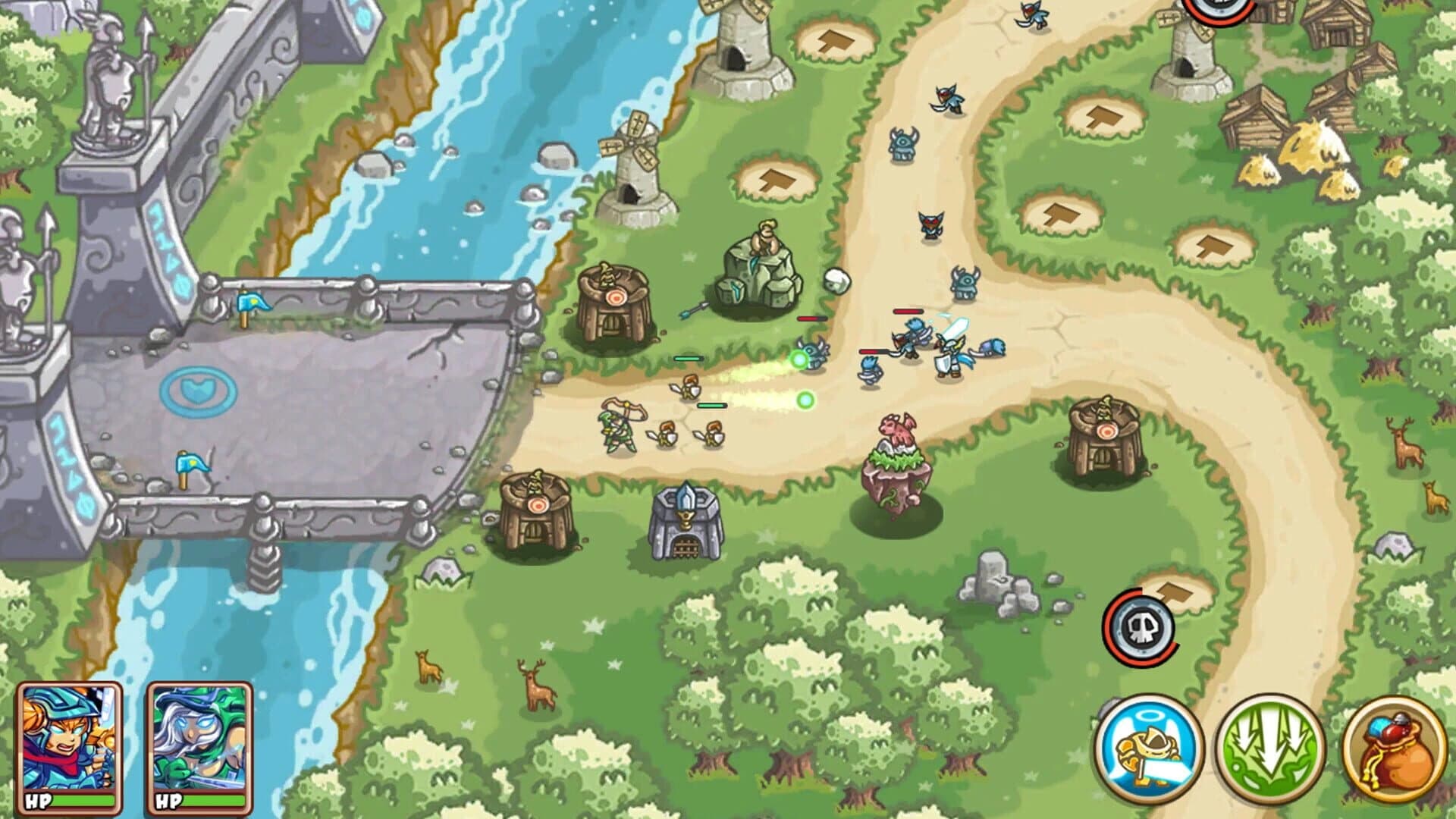 Mini Warrior Defense screenshot 1