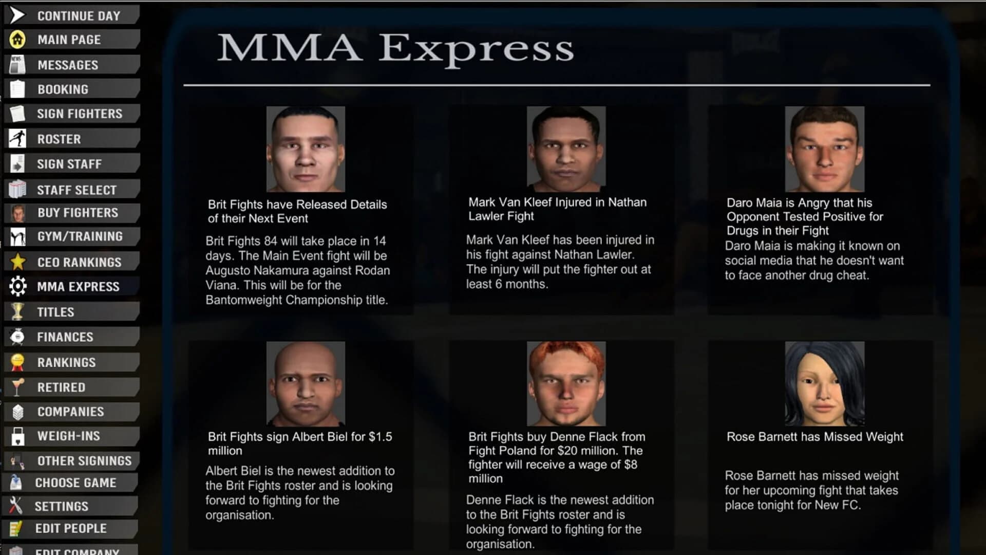 MMA President screenshot 1