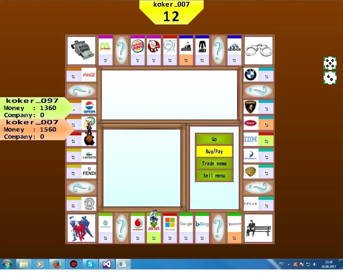 Monopolka screenshot 2
