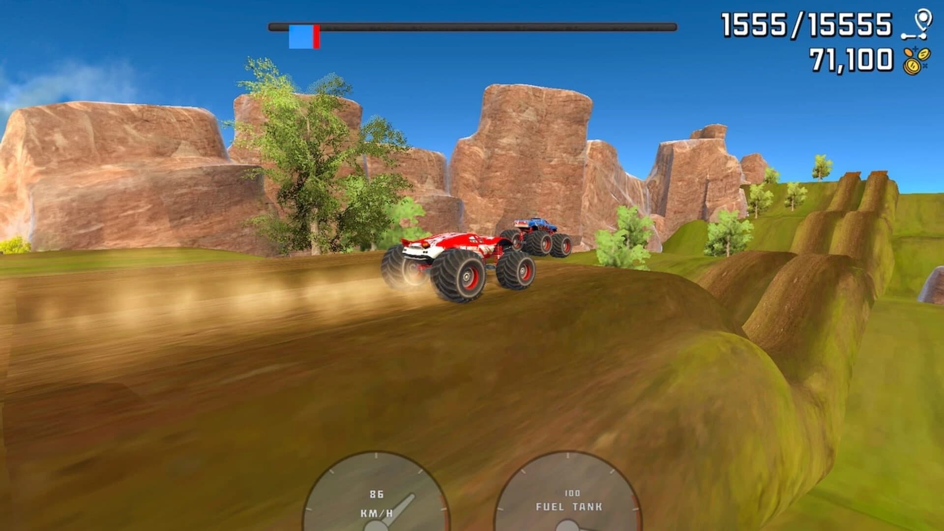 Monster Ramp Racing screenshot 2