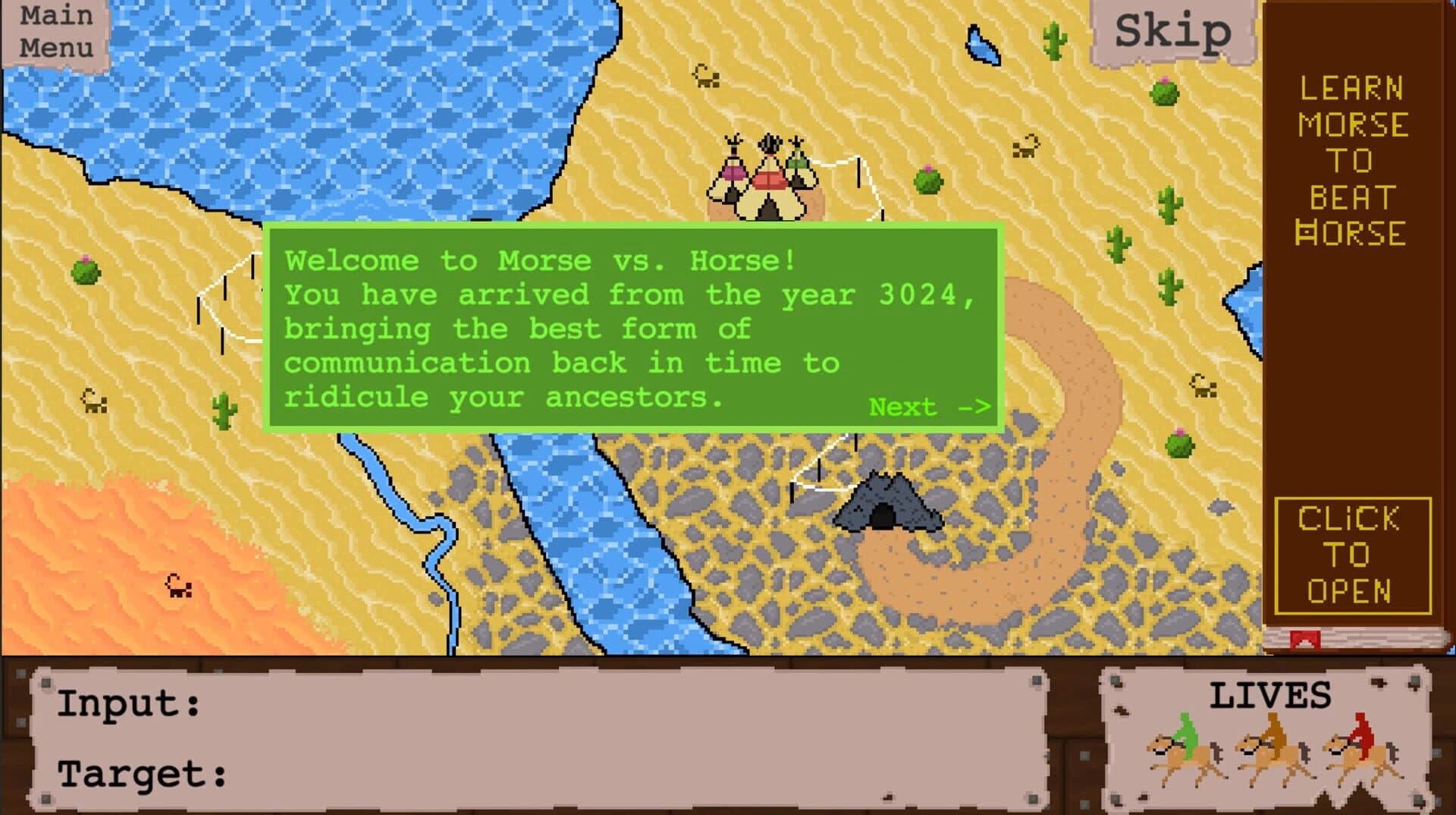 Morse vs. Horse screenshot 1