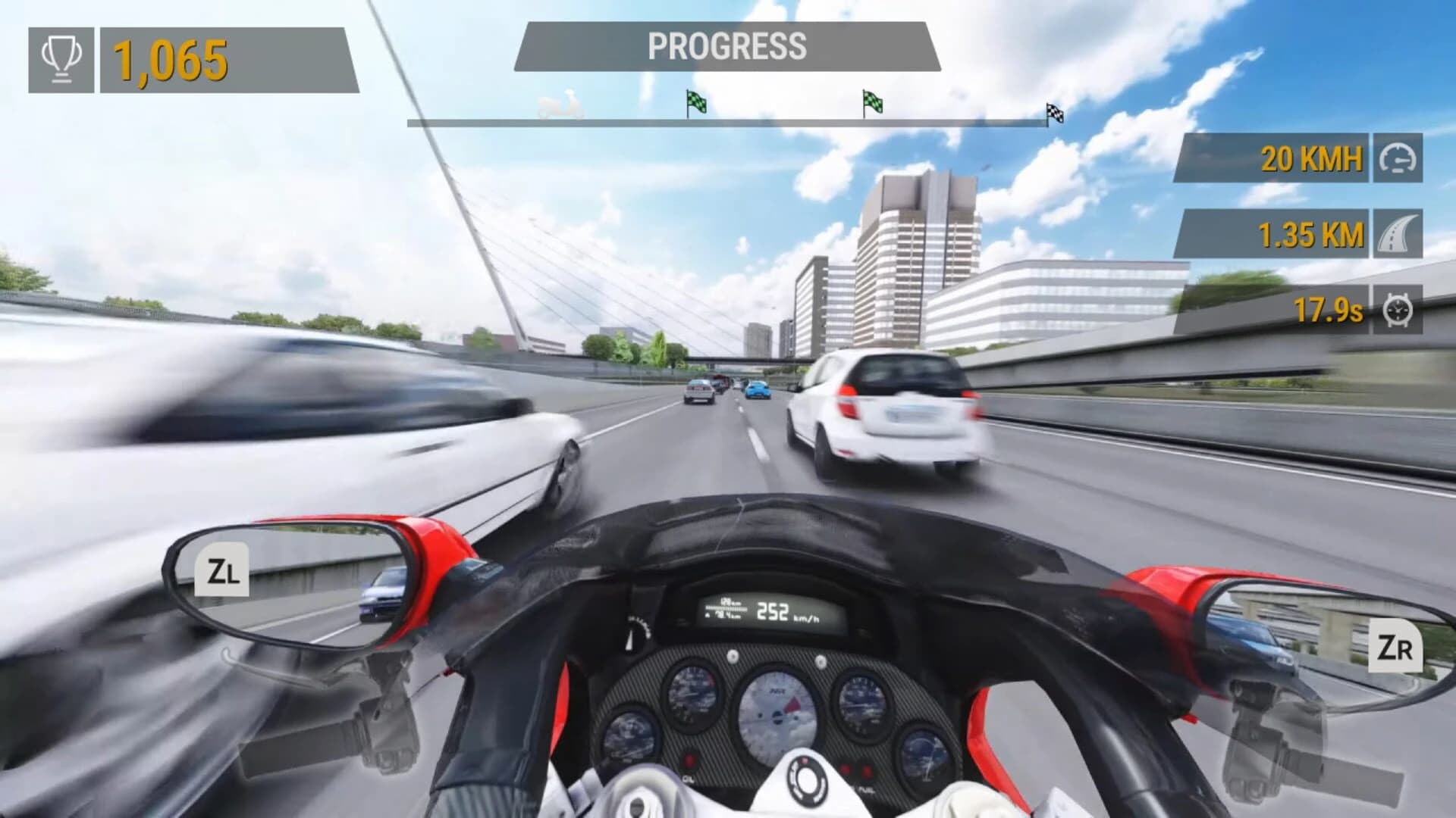 Moto Racer Highway Traffic screenshot 1