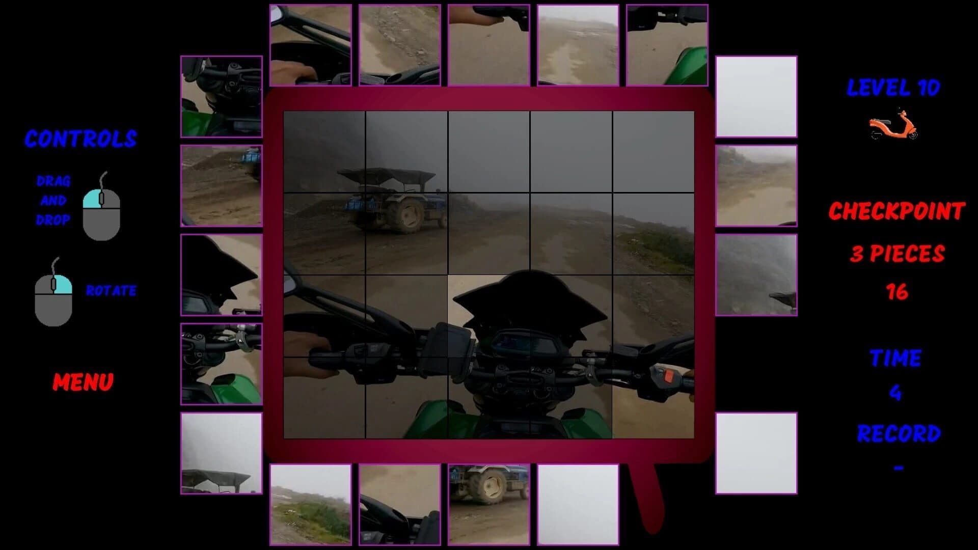 Motorbike Video Puzzle screenshot 5