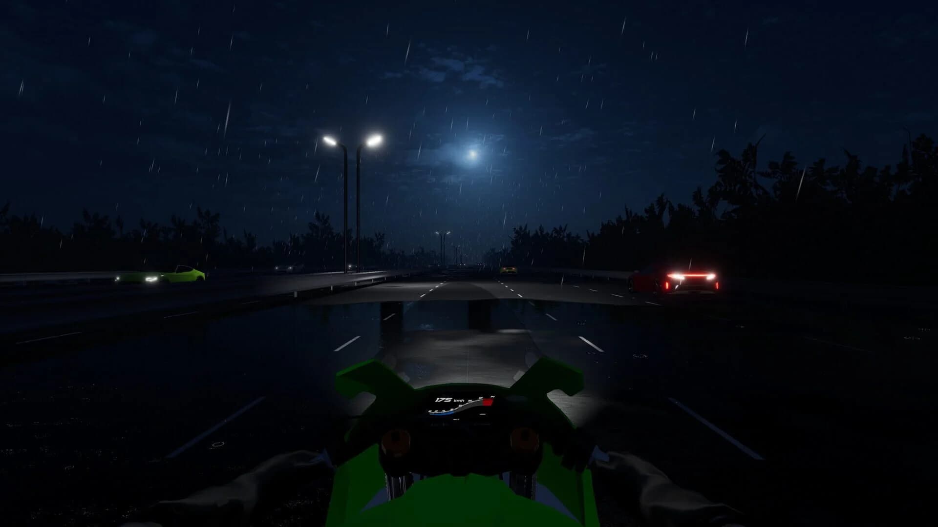 Motorcycle Night Ride screenshot 1