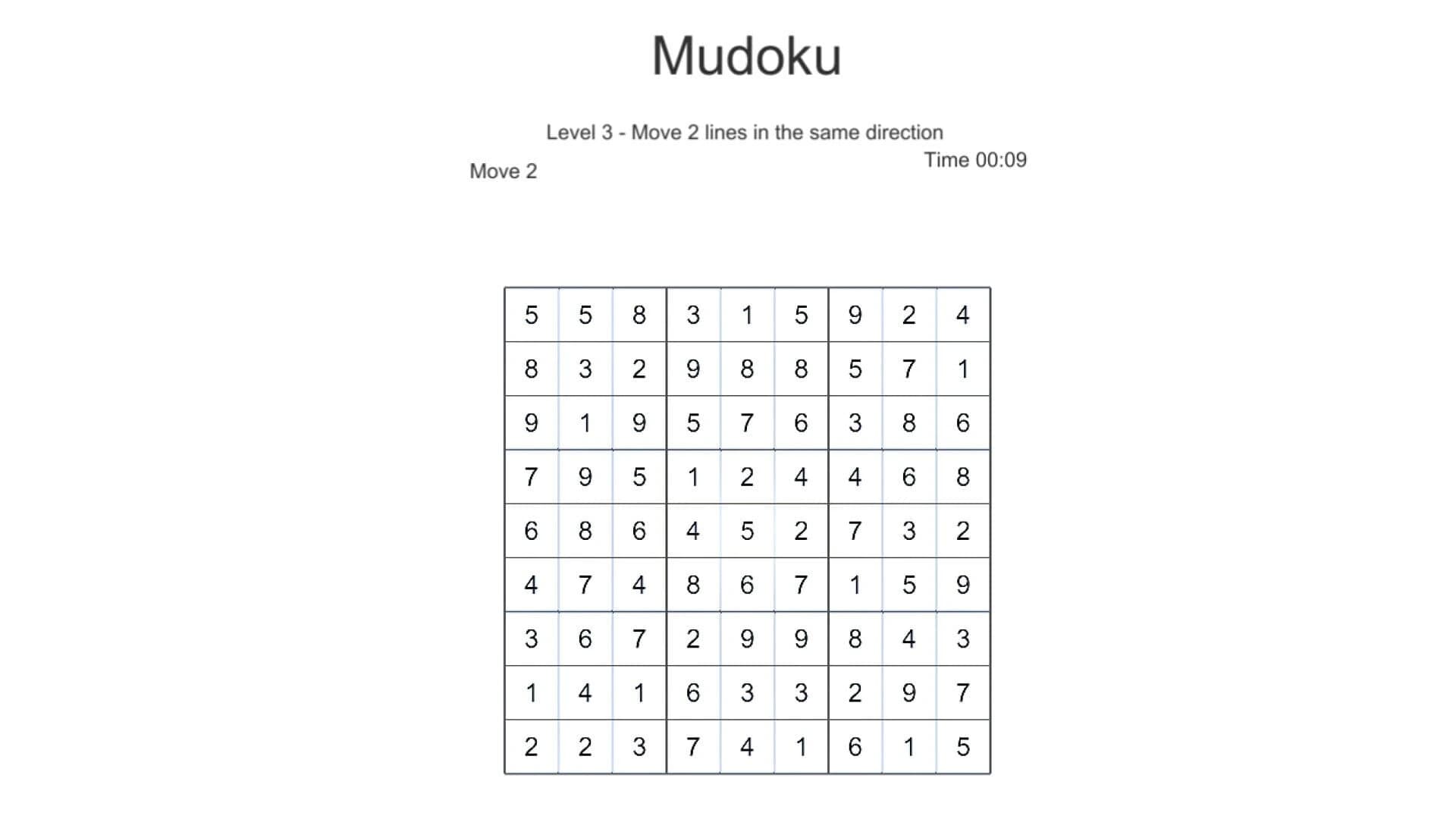 Mudoku: Next Sudoku screenshot 3