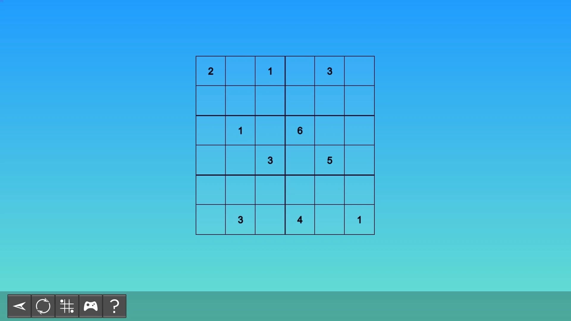My Sudoku: Classic 6x6 Medium 4 screenshot 4