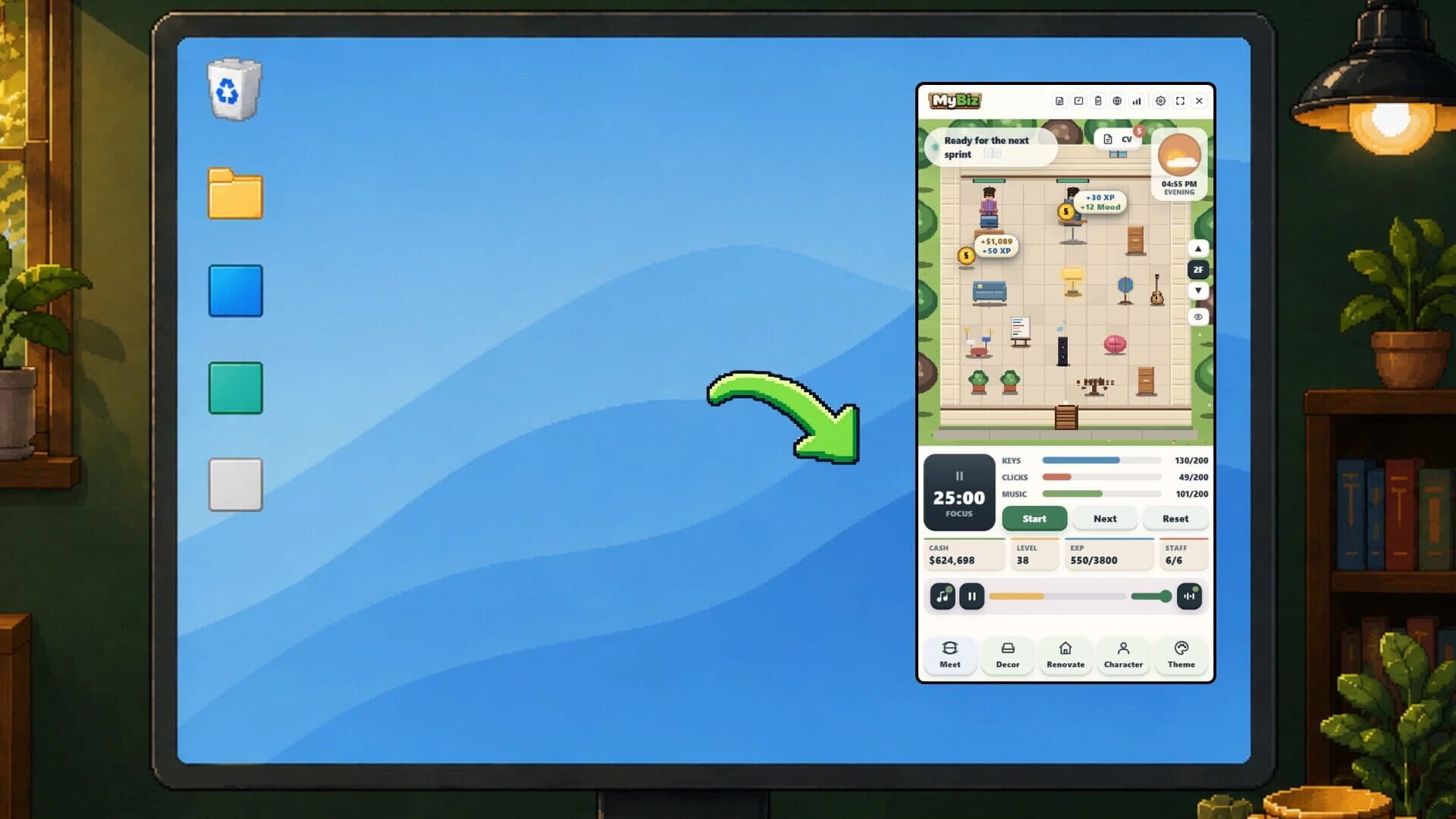 MyBiz: Pomodoro Desk Tycoon screenshot 1