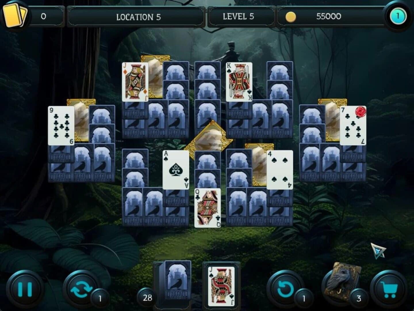 Mystery Solitaire: The Black Raven 4 screenshot 2